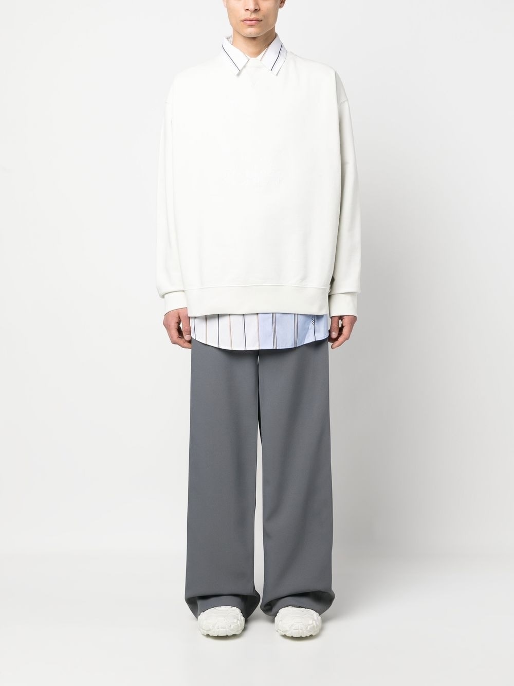 numbers-print long-sleeve jumper - 2