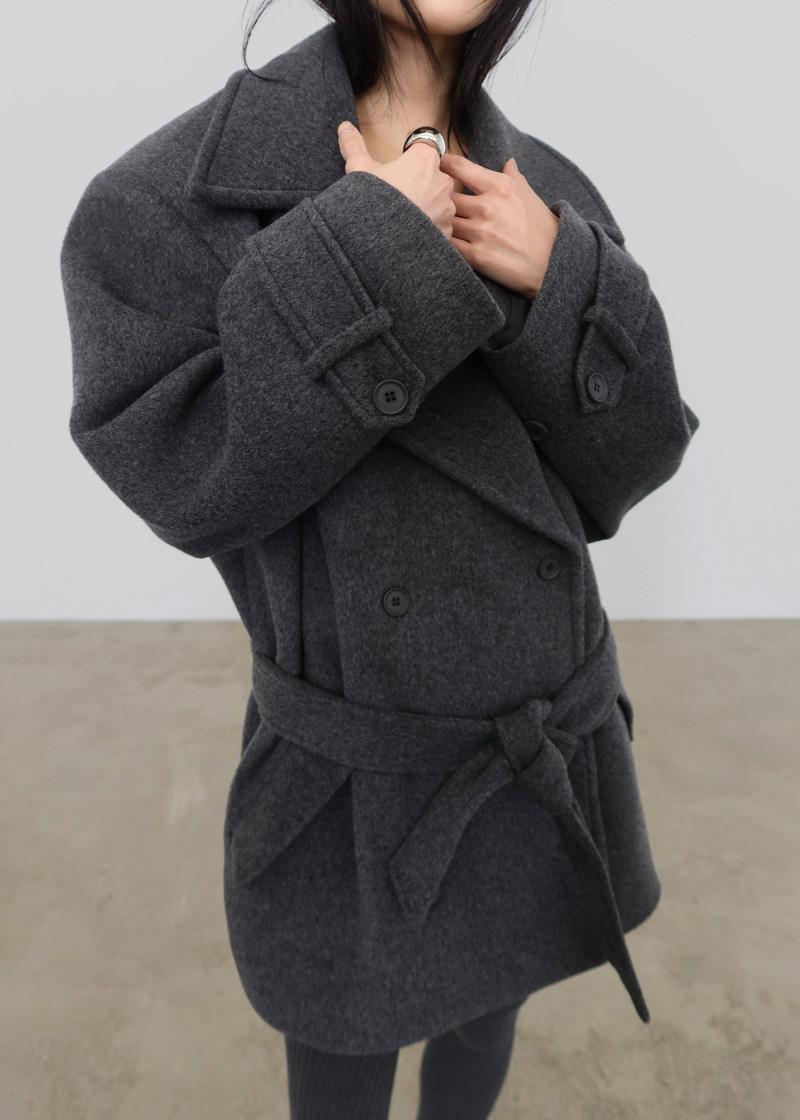 Kalmar Wool Peacoat - Grey 5