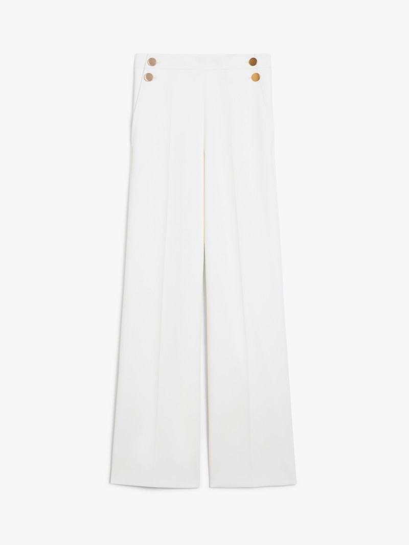 POLONIA Wide-leg wool canvas trousers 1
