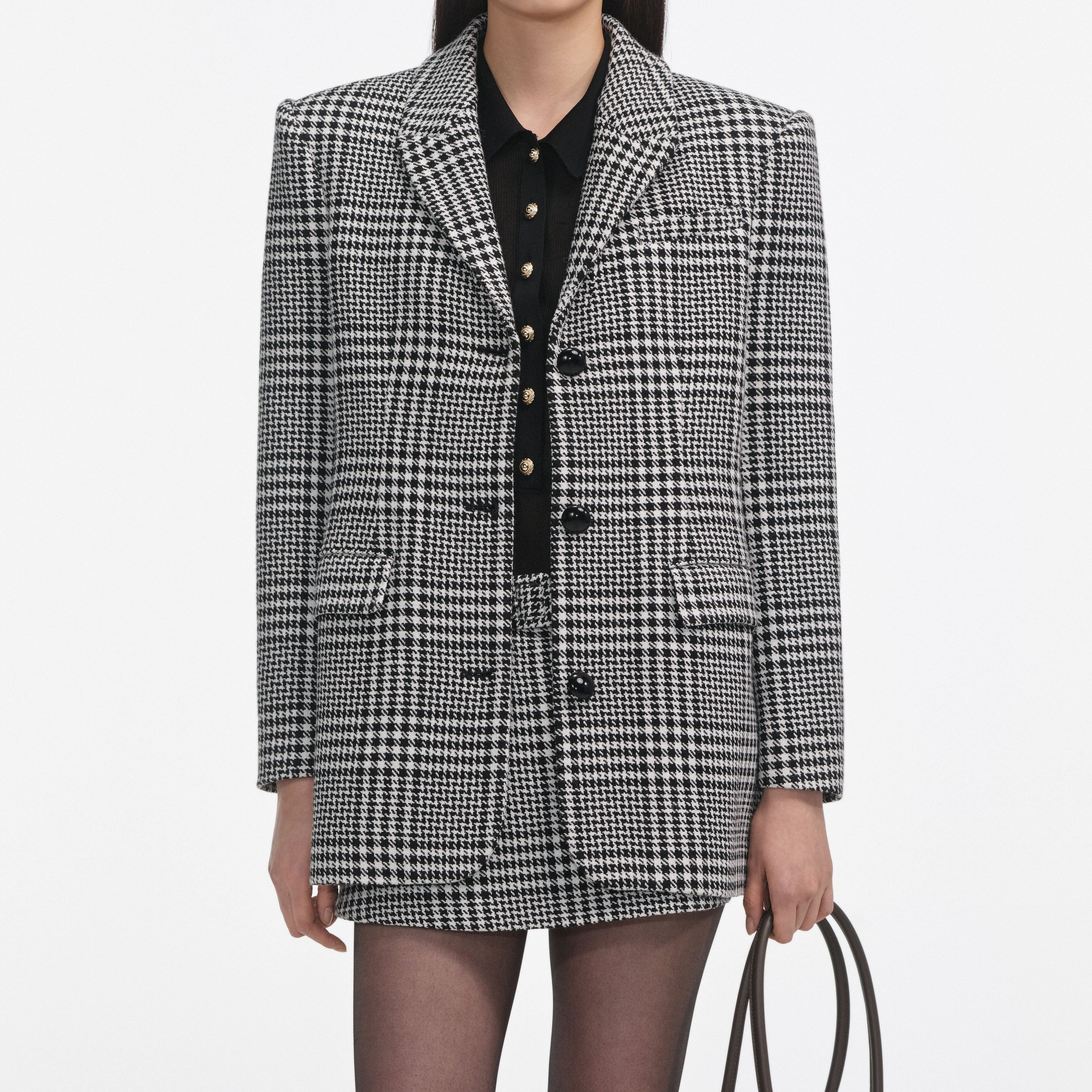 Houndstooth Blazer - 4