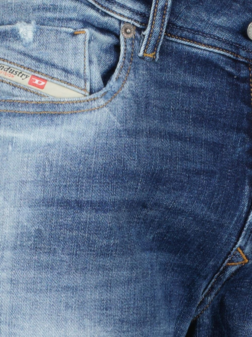 faded-wash slim-fit jeans - 4