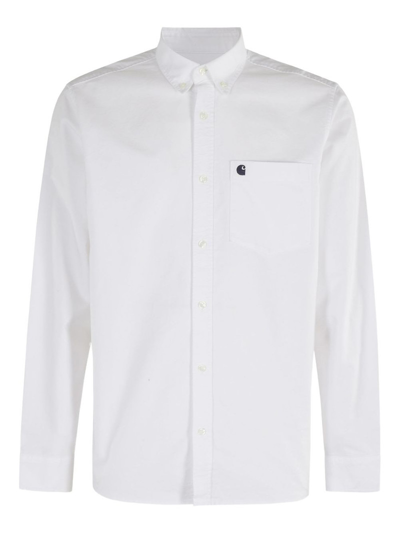 logo-pocket Oxford shirt 1