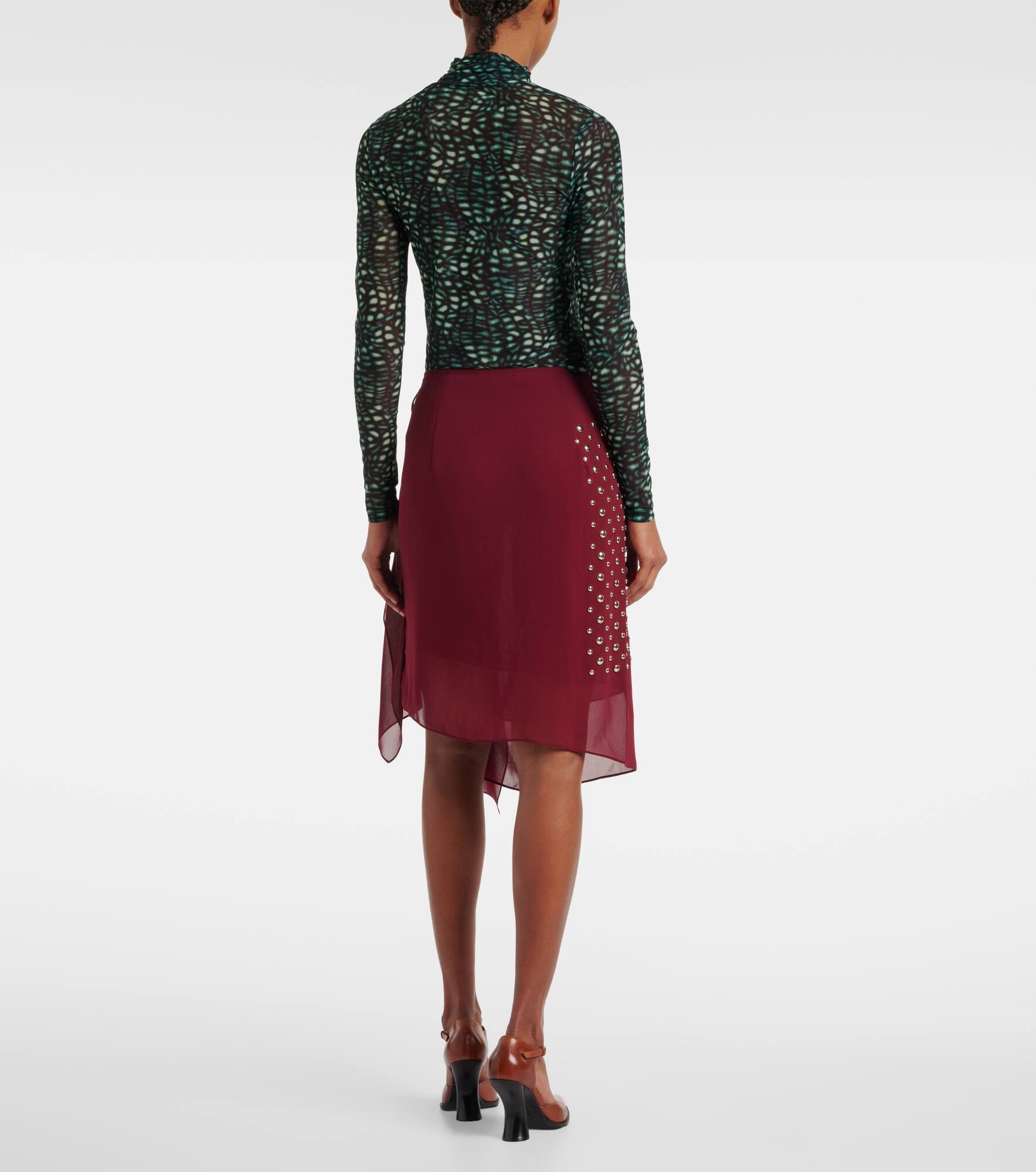 Embellished wrap skirt - 3