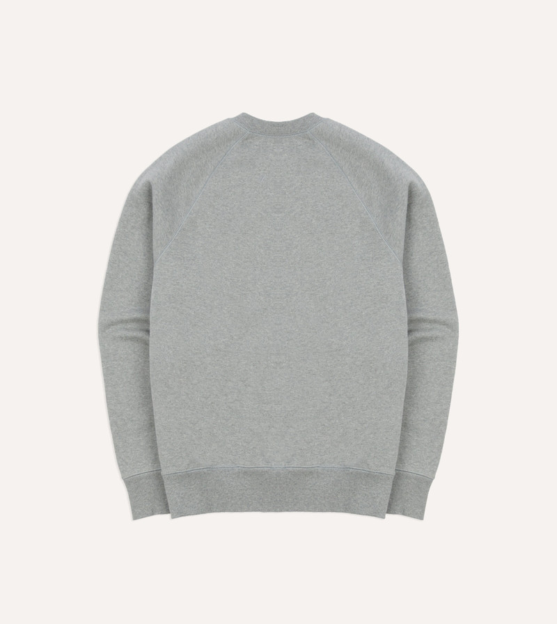 Grey Brushed Cotton Jersey Sweatshirt 5