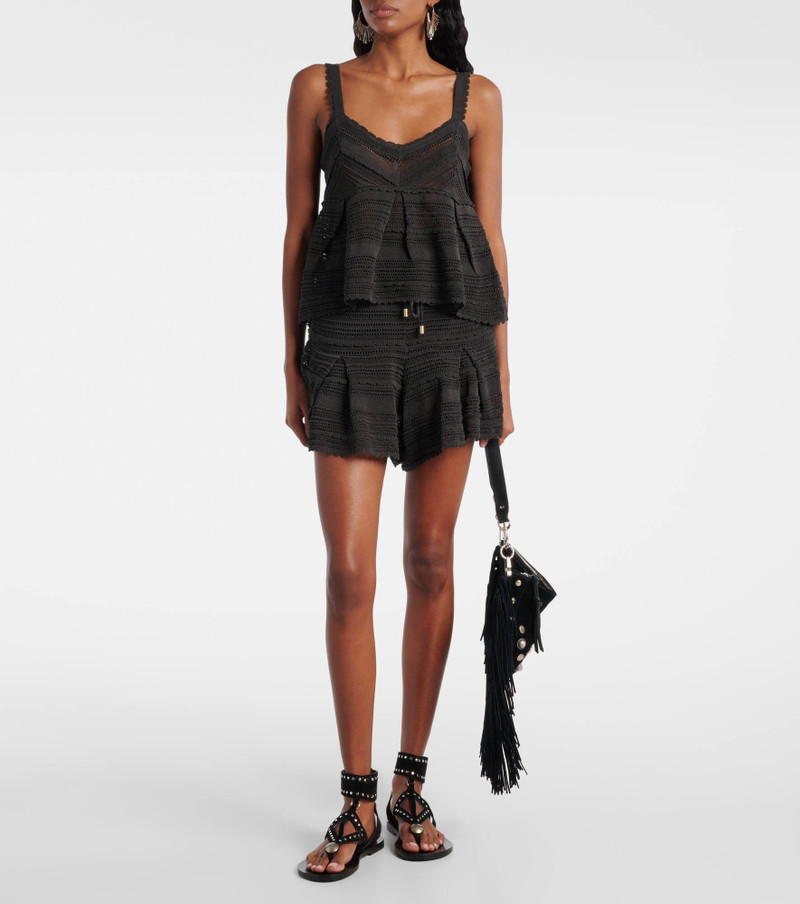 Zimmermann Lucky knitted lace shorts outlook