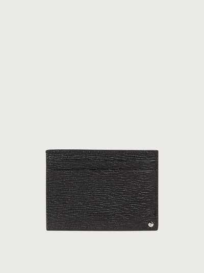 FERRAGAMO Gancini card holder with pull-out ID window outlook