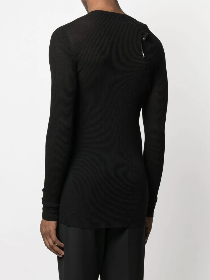 fine-knit cotton jumper 4