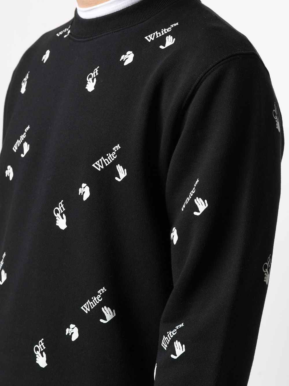 all-over logo sweatshirt - 5