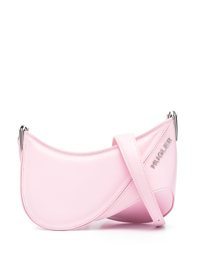 small Spiral Curve 01 embossed crossbody bag 1