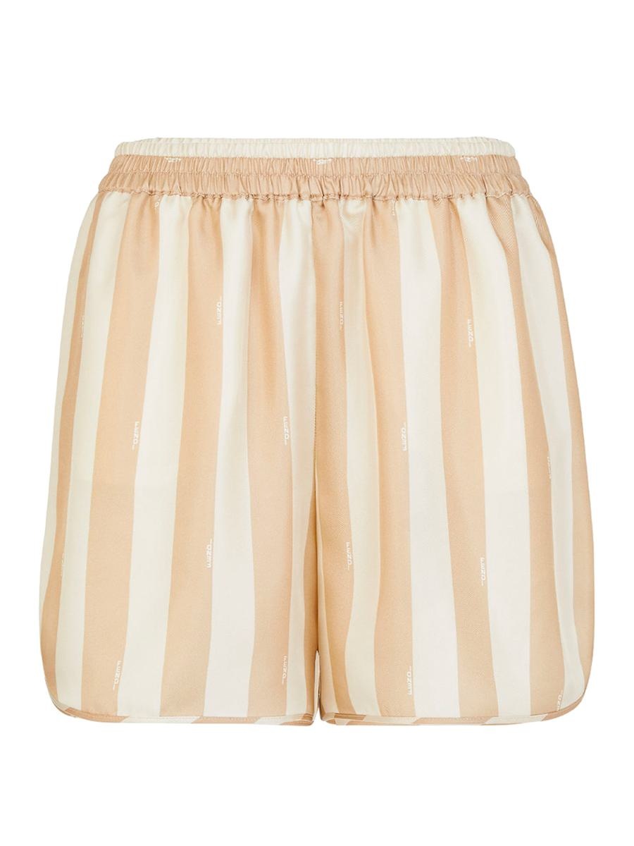 【関税＆送料込み】Fendi Beige Silk Pequin Short Pants Clot FENDI Fendi Beige Silk Pequin Short Pants Clothing | baltini