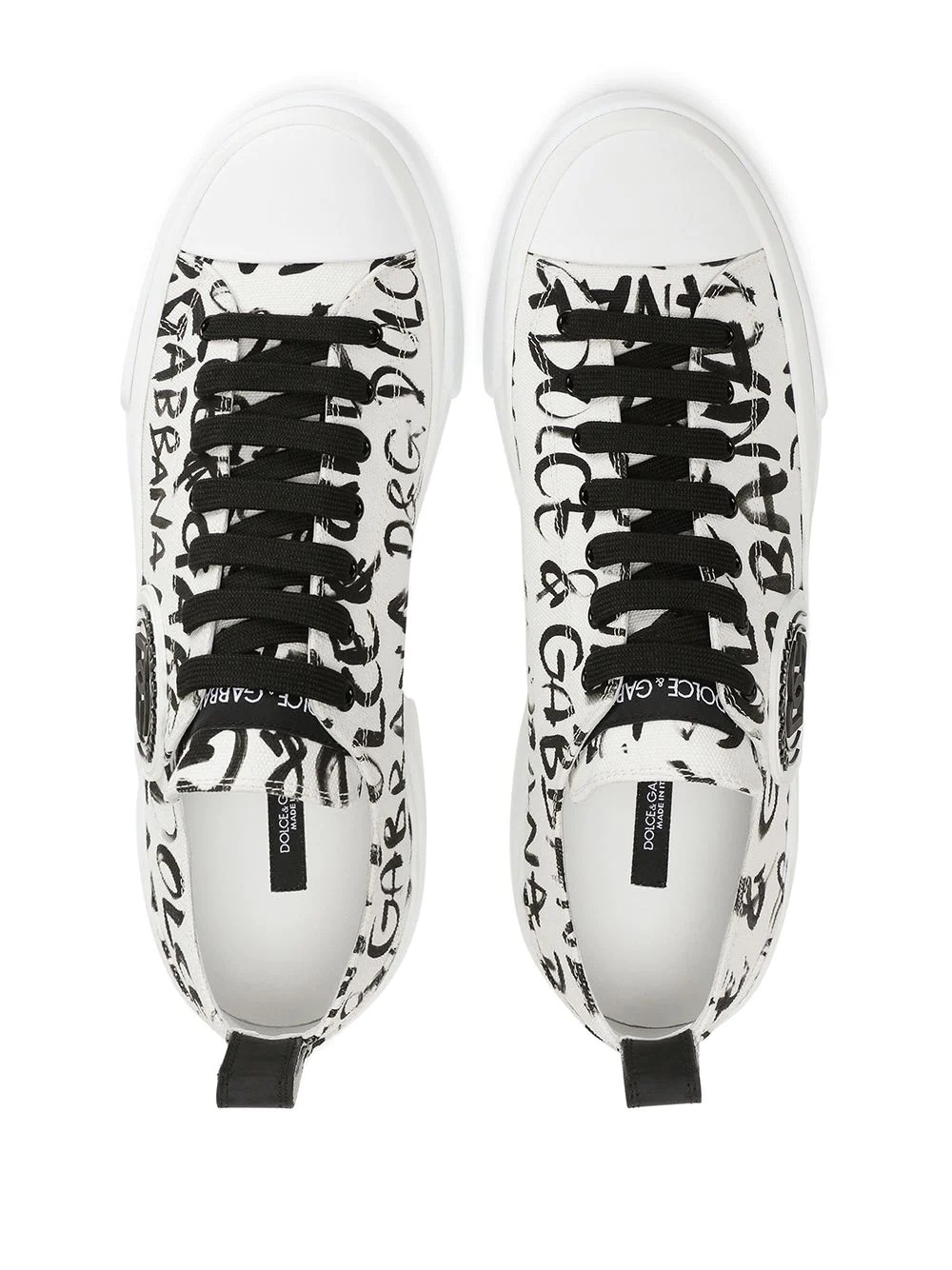 logo-print low-top sneakers - 4