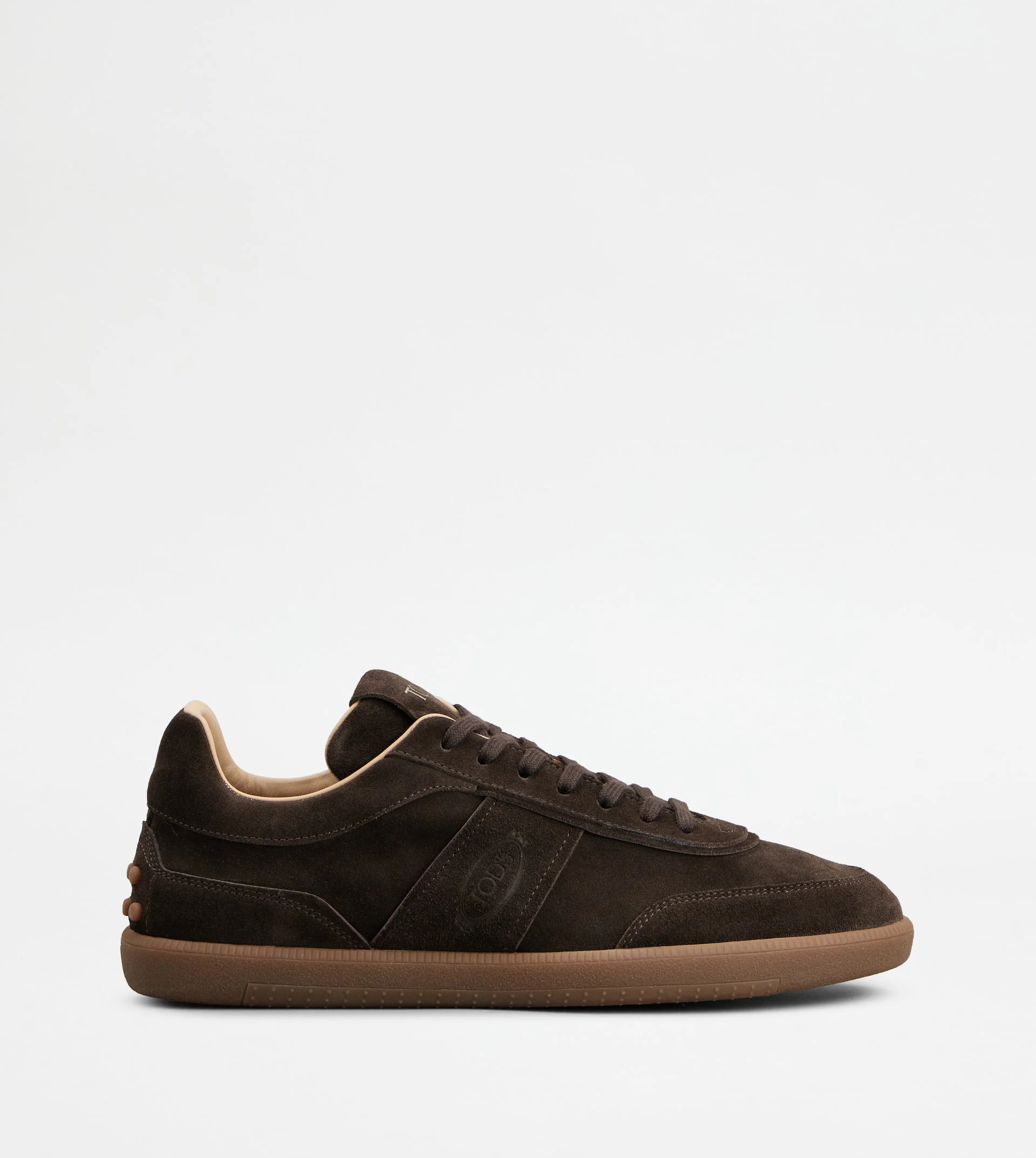 TOD'S TABS SNEAKERS IN SUEDE - BROWN - 1
