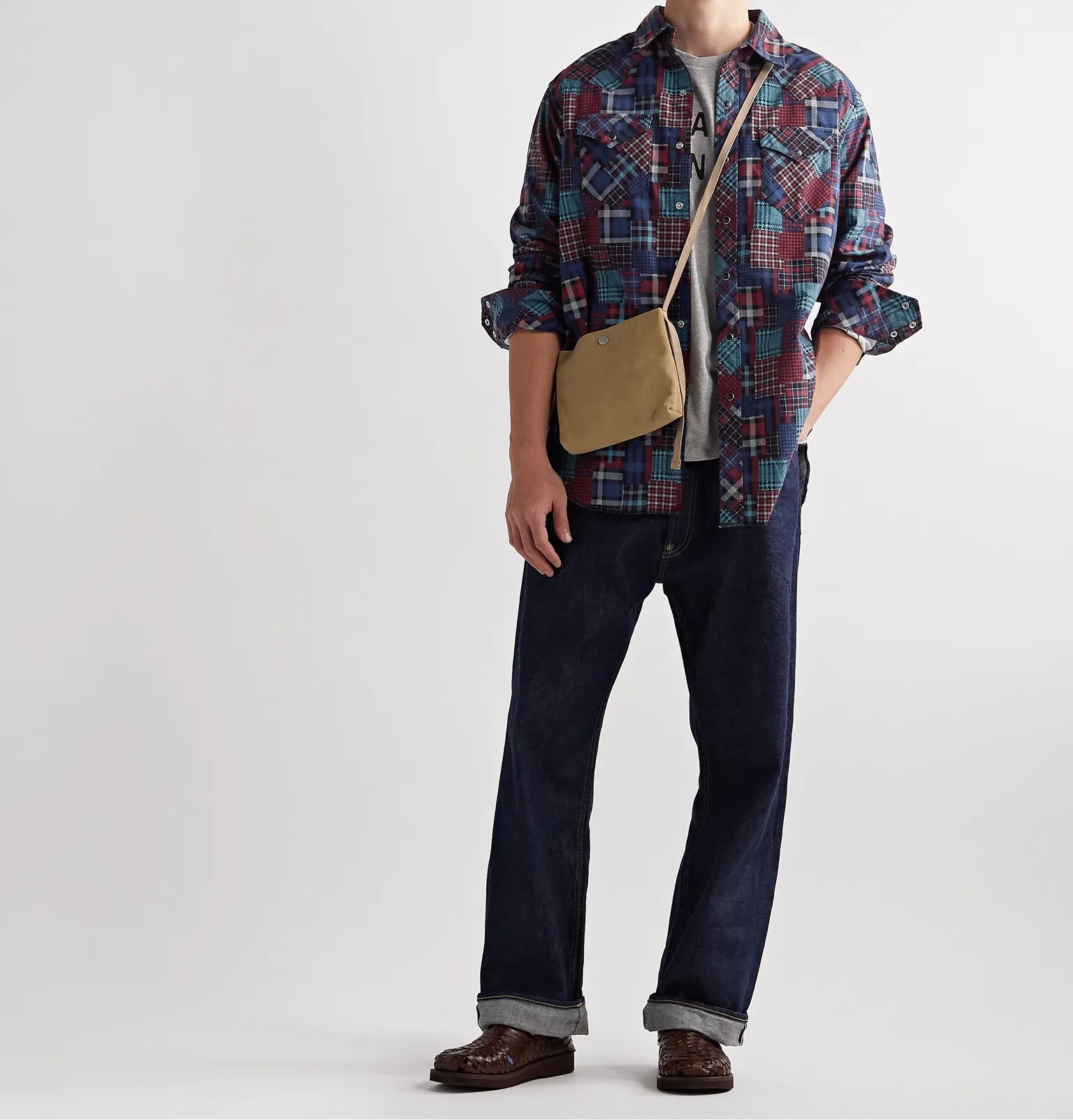 Printed Cotton-Flannel Western Shirt - 2