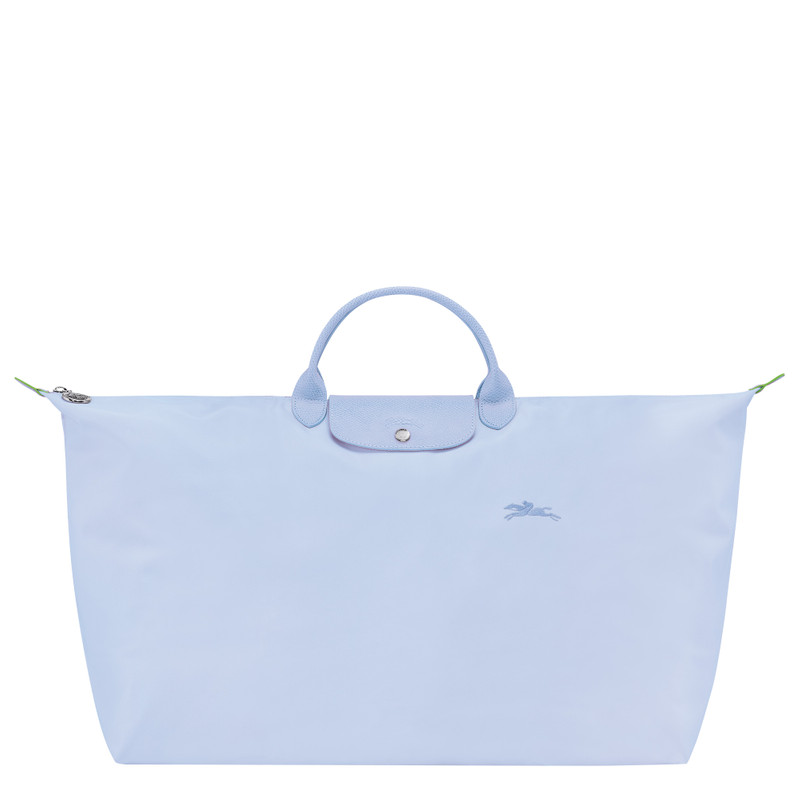 Le Pliage Green M Travel bag Sky Blue - Recycled canvas 1