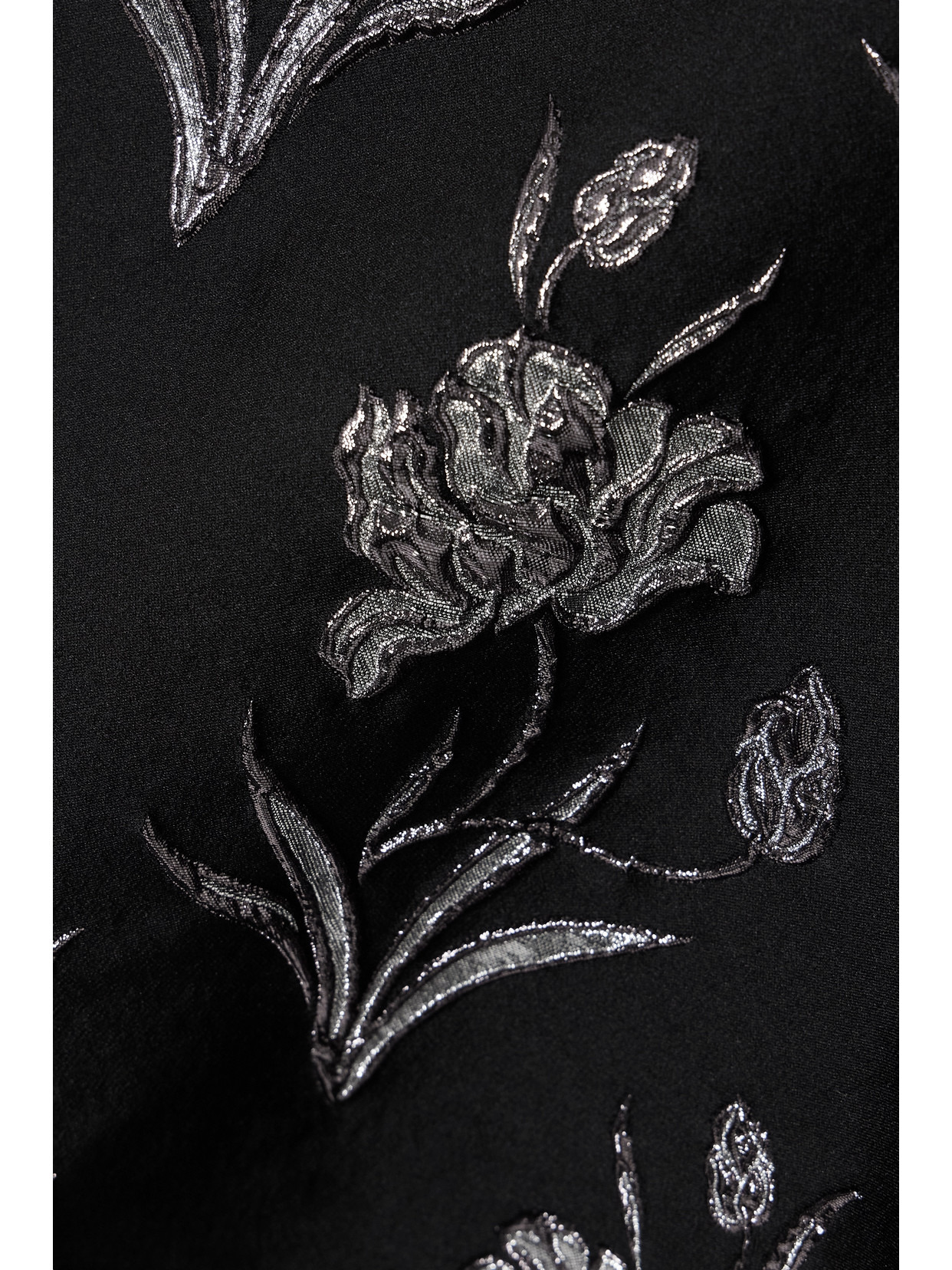 Maria Metallic Floral-jacquard Midi Skirt - 4