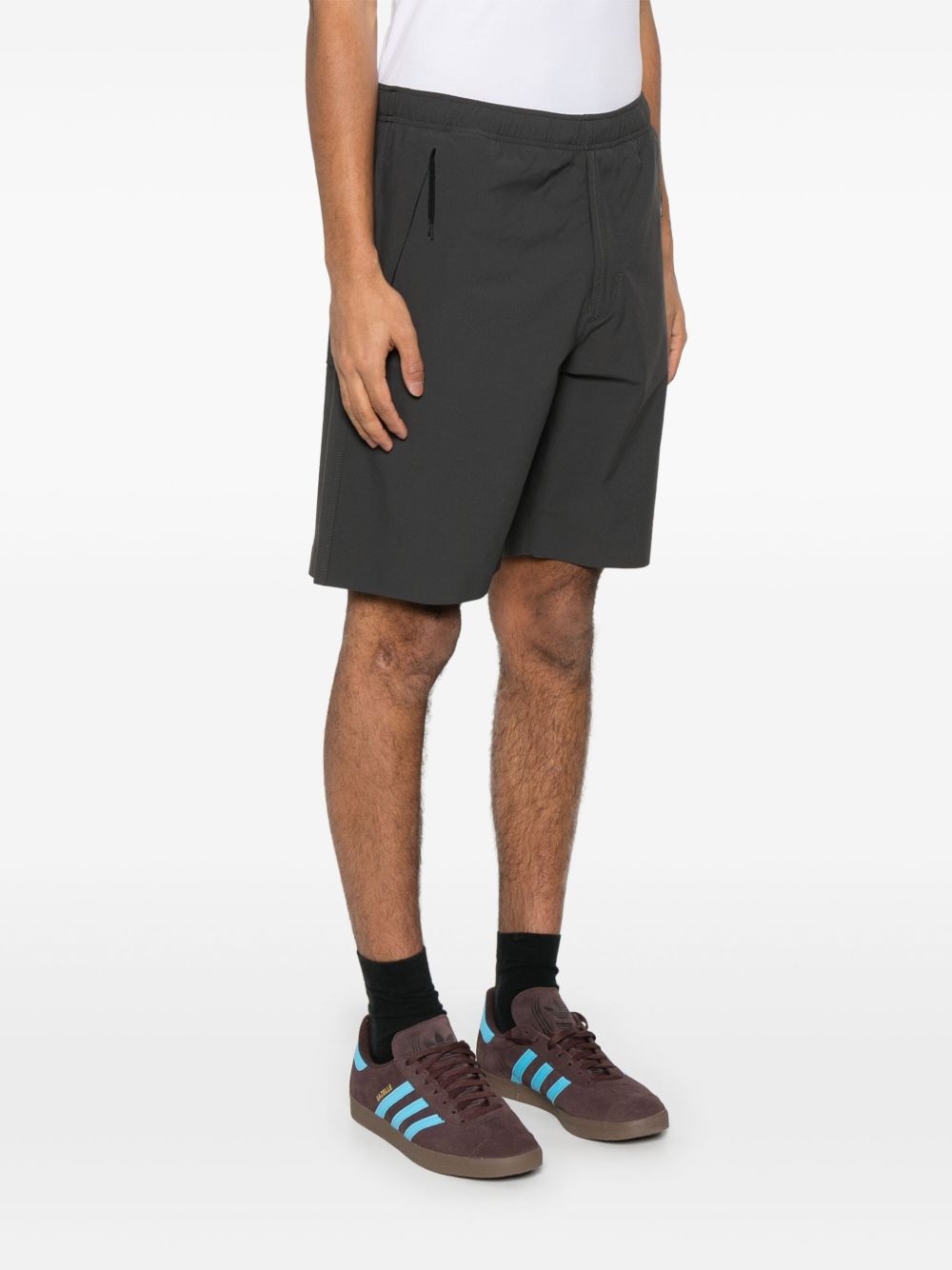 logo-embroidered shorts - 3