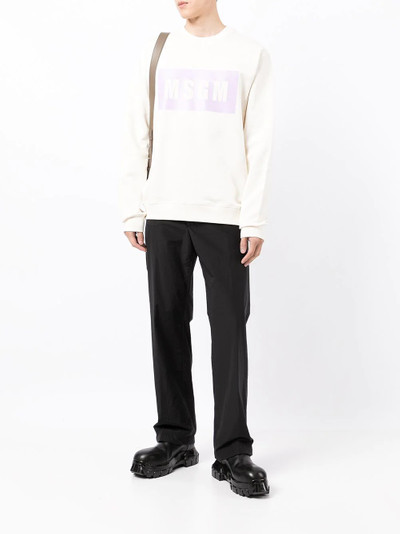 MSGM logo sweatshirt outlook