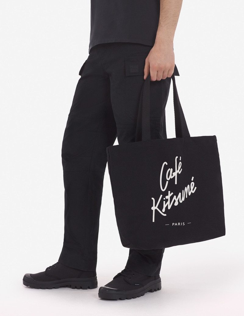 Maison Kitsuné TOTE BAG CAFE KITSUNE BK outlook