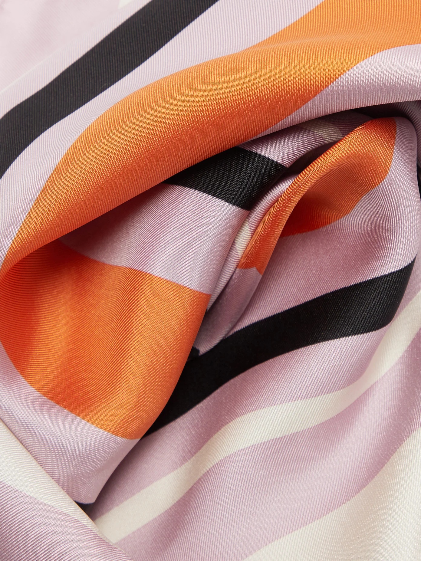 Geometric-print silk scarf - 4