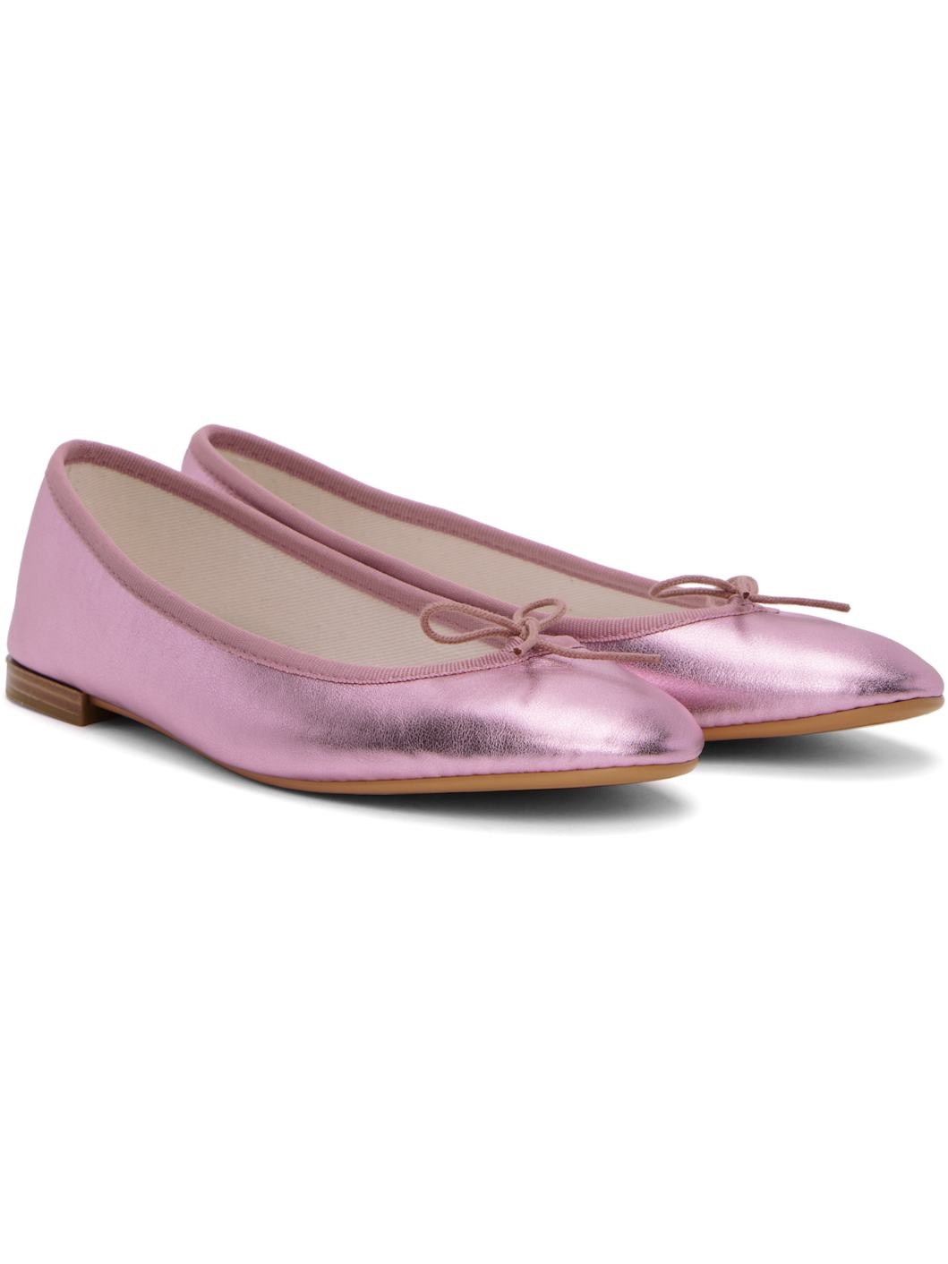Pink Cendrillon Rubber Sole Ballerina Flats - 4