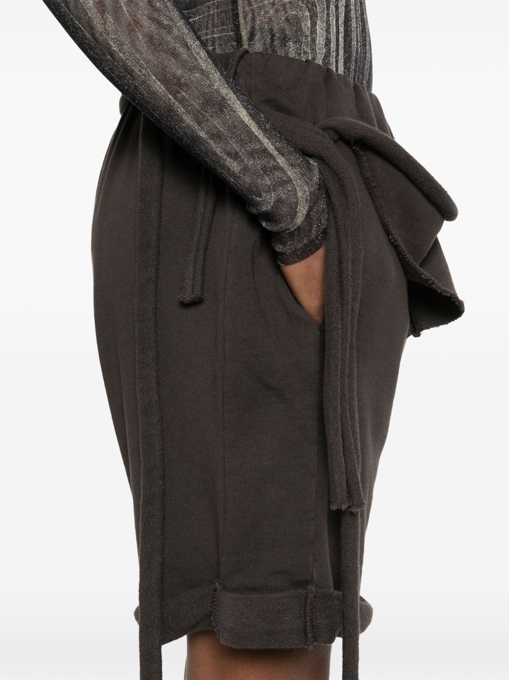 strap-detailed track shorts - 5