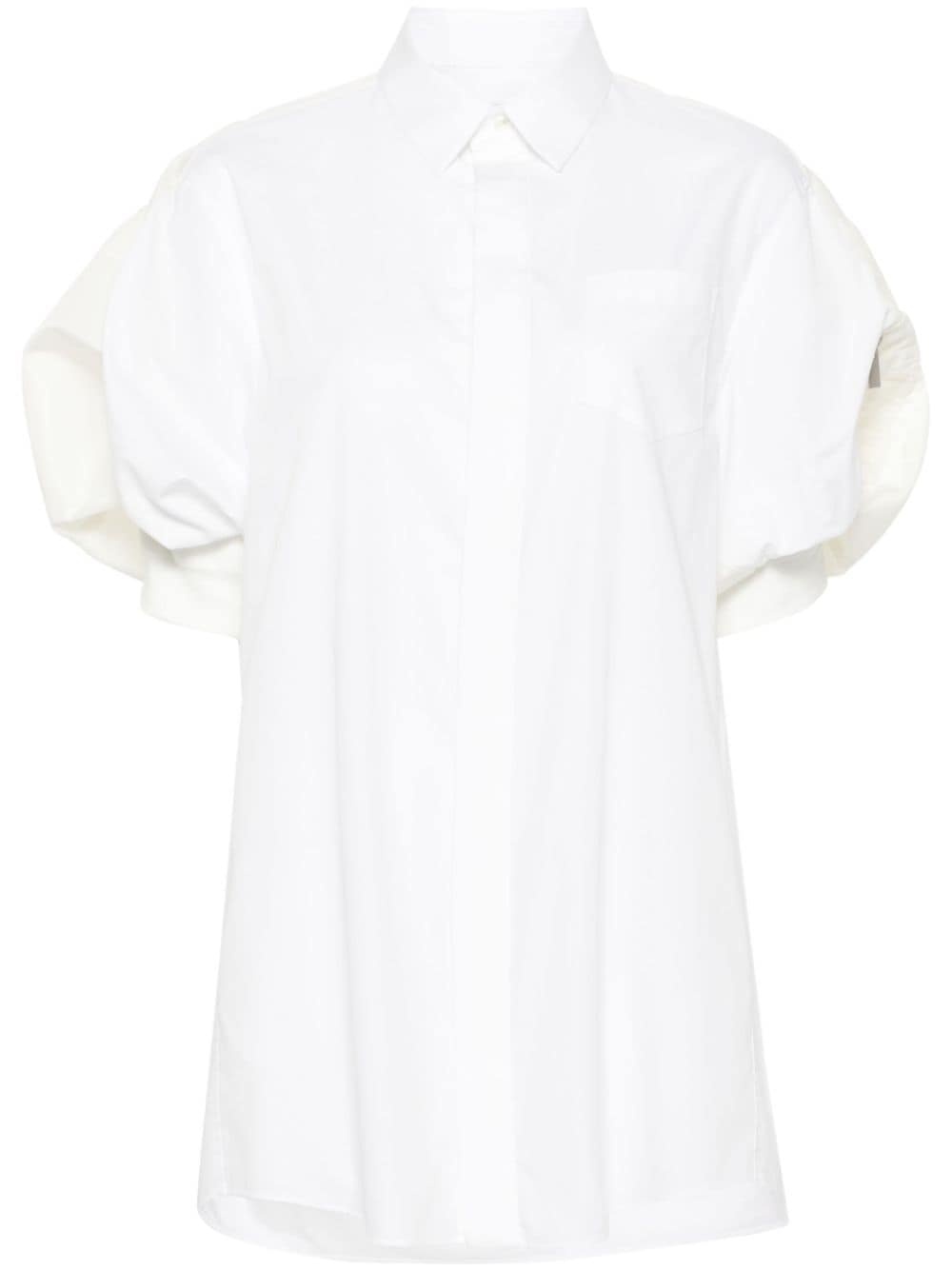 poplin mini dress - 1