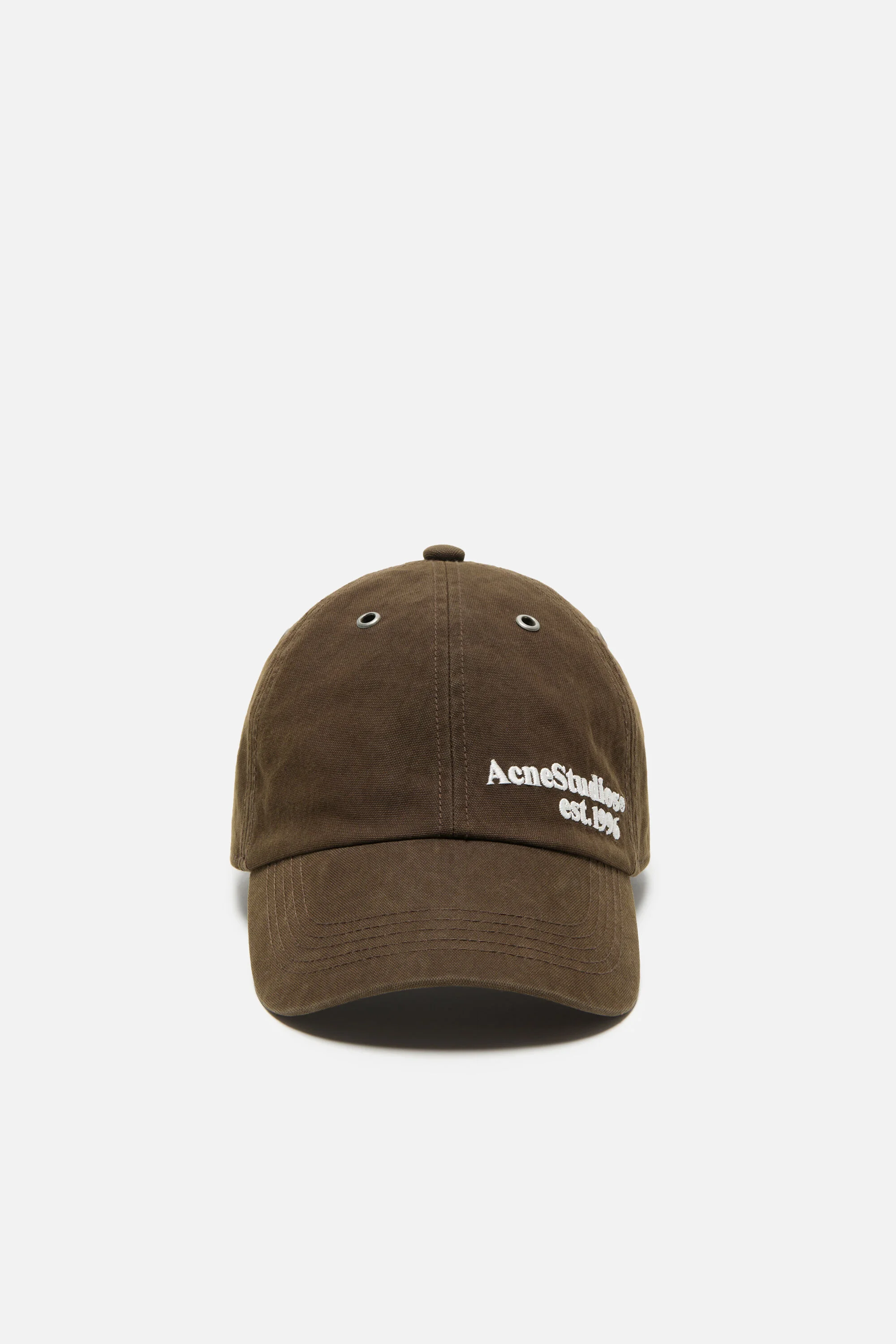 Waxed logo cap - Brown - 1