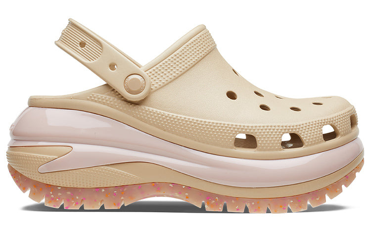 (WMNS) Crocs Classic Mega Crush Clog 'Chai Multi' 207988-2ZM - 3