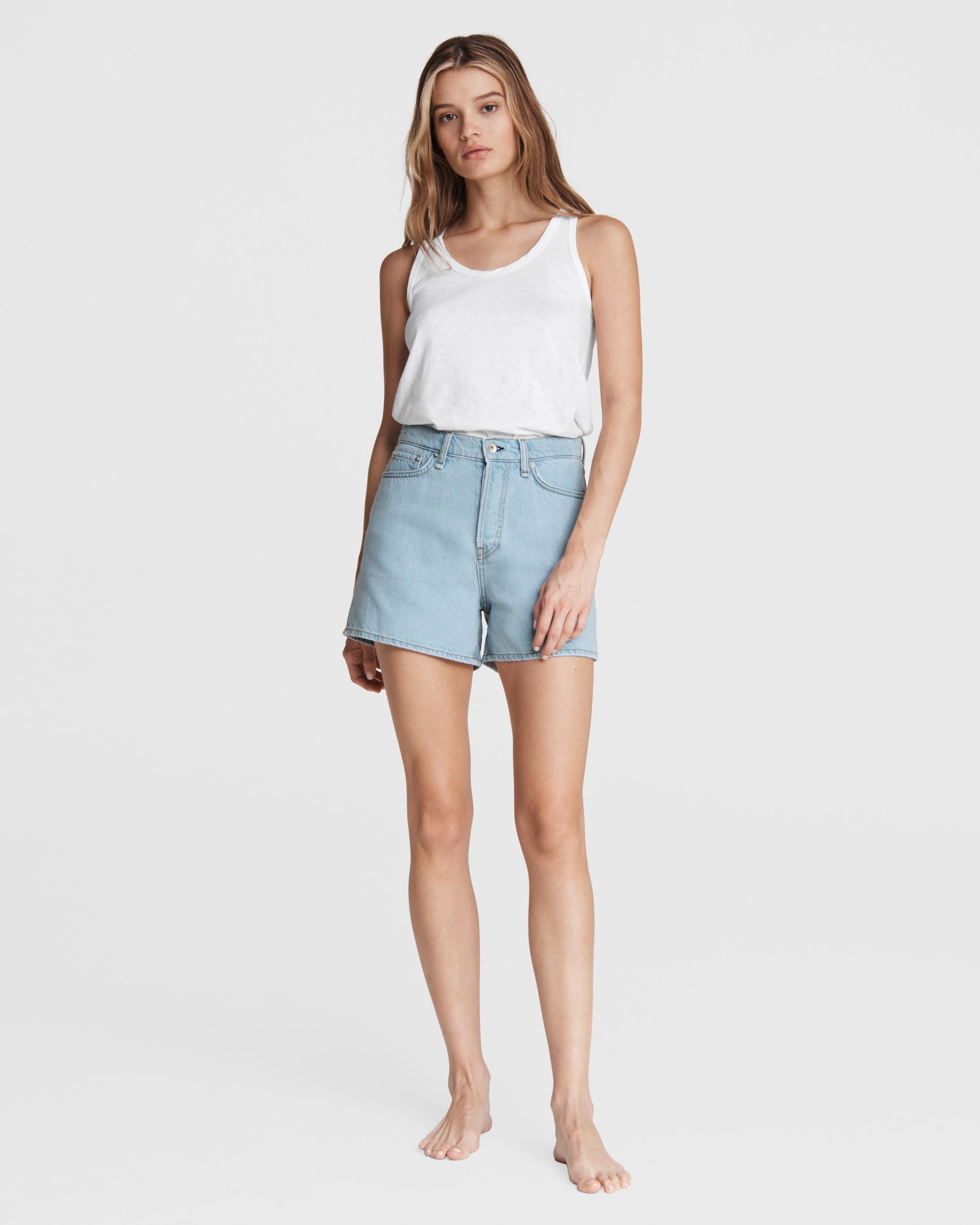 Featherweight Maya High-Rise 4" Short - Blossom
Relaxed Fit Light Indigo Jean Short - 3