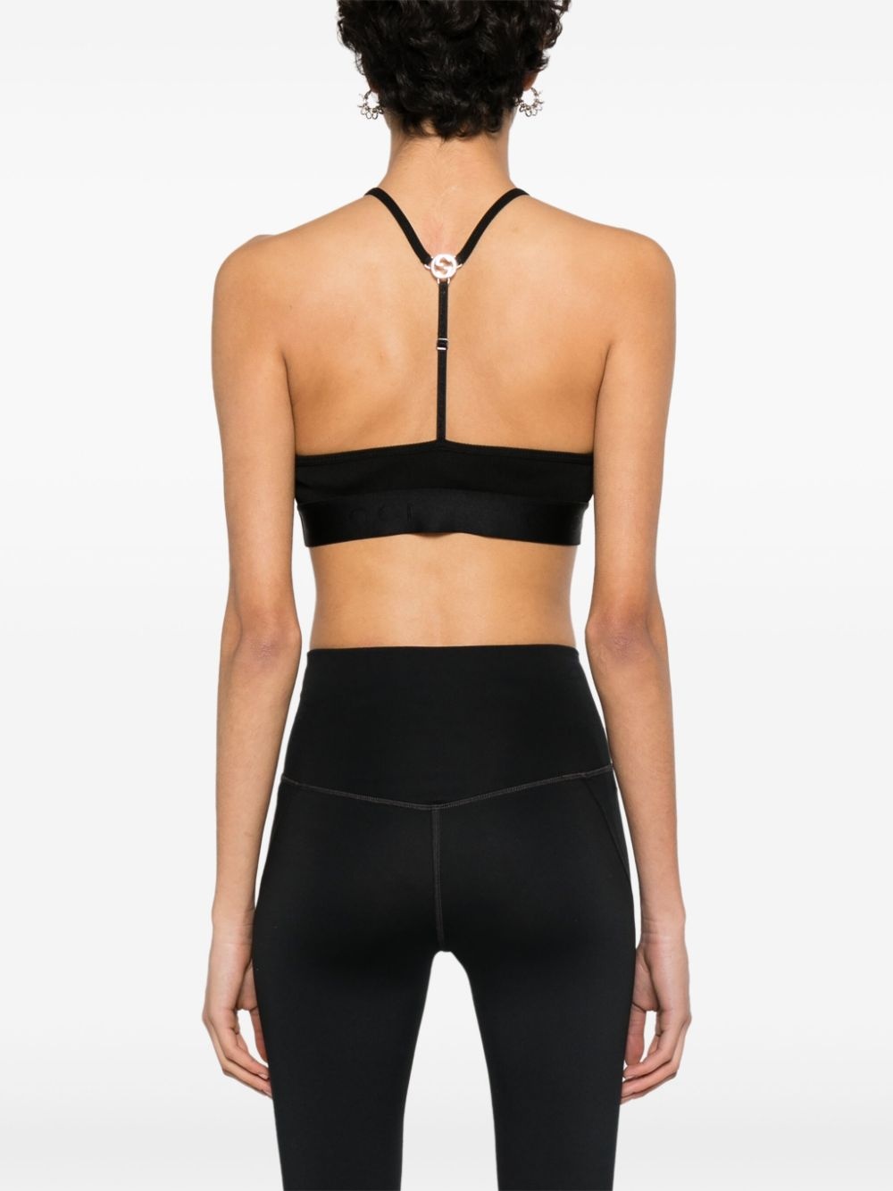Interlocking G ribbed cropped top - 4