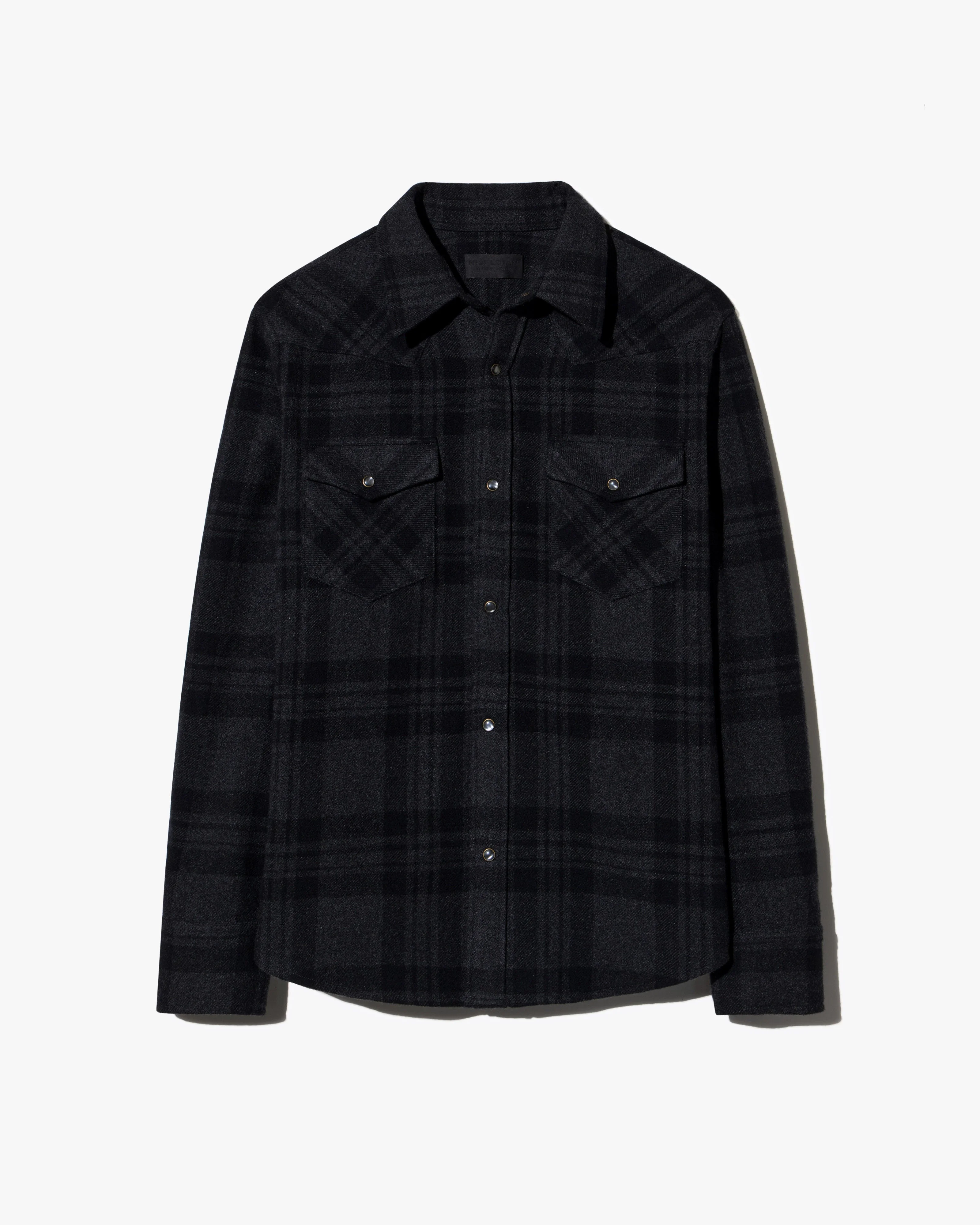 TRAVIS CASHMERE BUTTON UP - 1