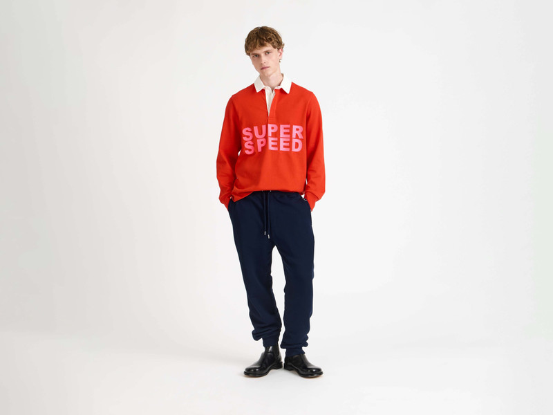 JW Anderson CUFFED SWEATPANTS IN NAVY outlook