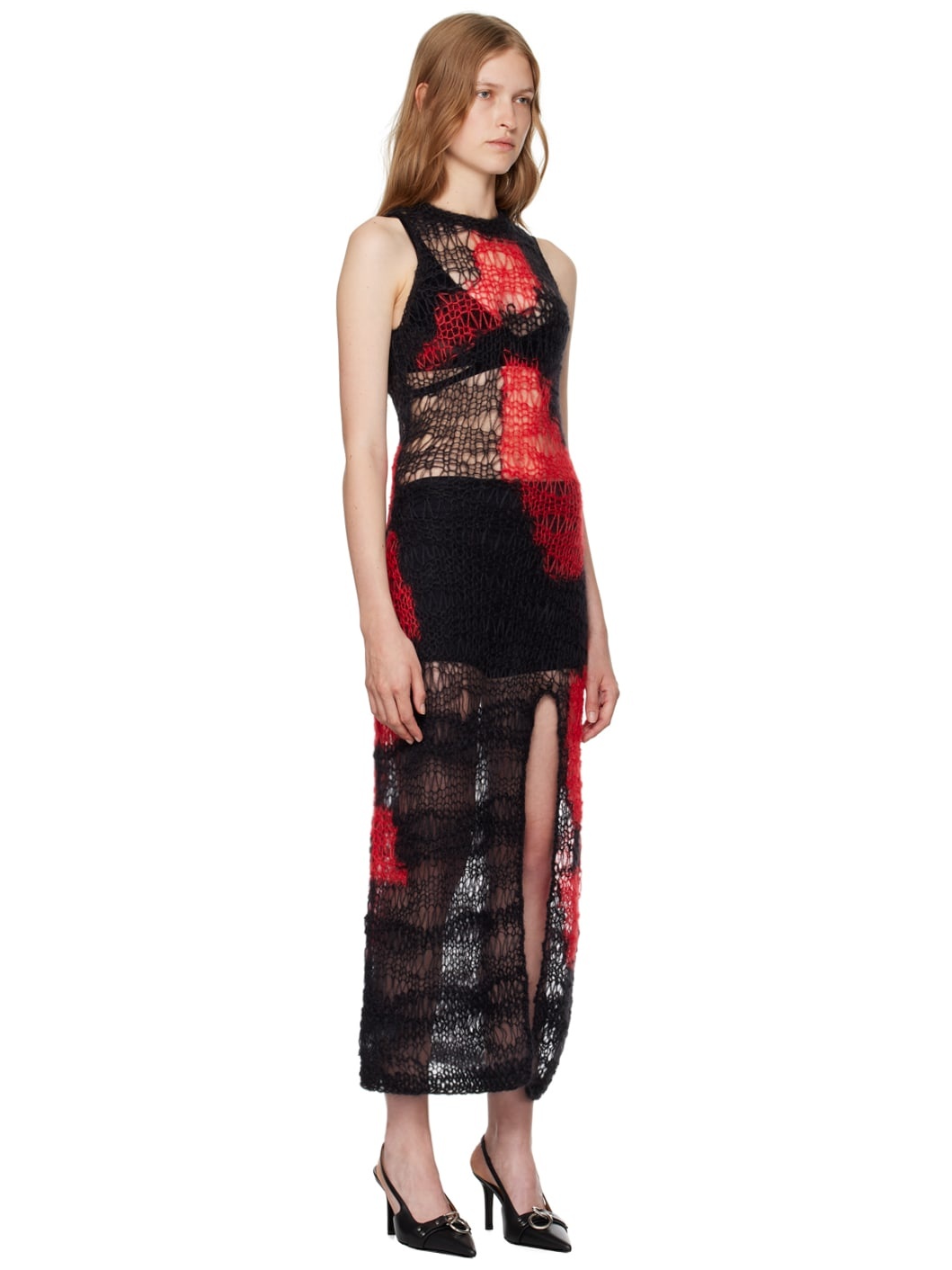 Black & Red Antwerp Midi Dress - 2