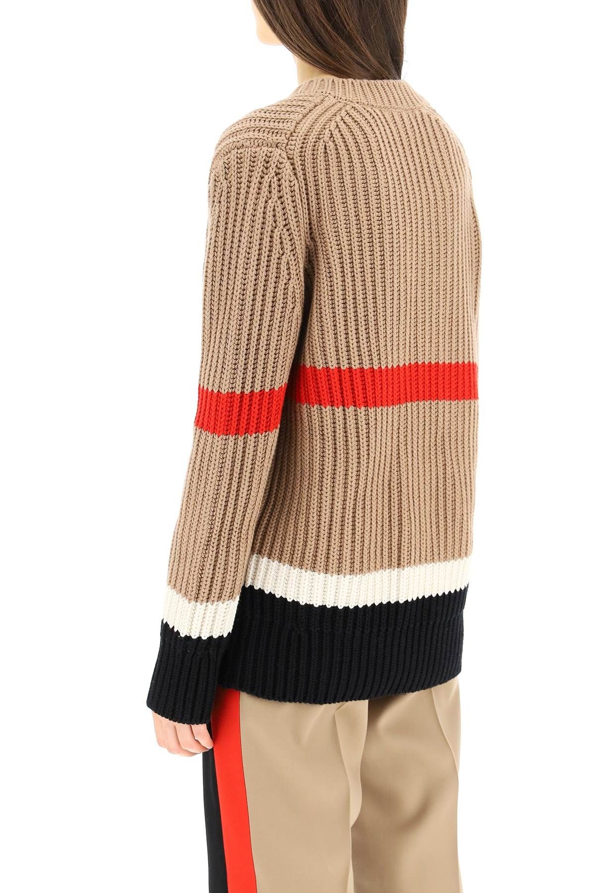 'SALMA' CASHMERE AND COTTON SWEATER - 4