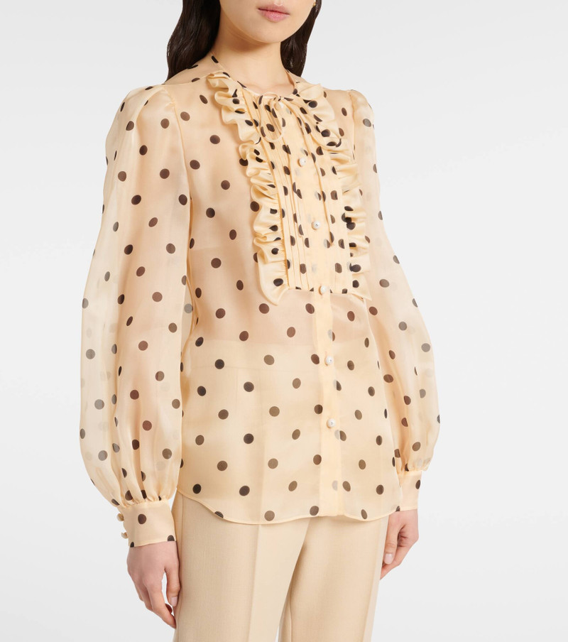 Polka-dot silk blouse 4