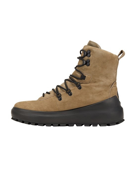 S0404 NABUK/LEATHER HIKING BOOT_STONE ISLAND WITH ECCO® MILITARY GREEN - 2