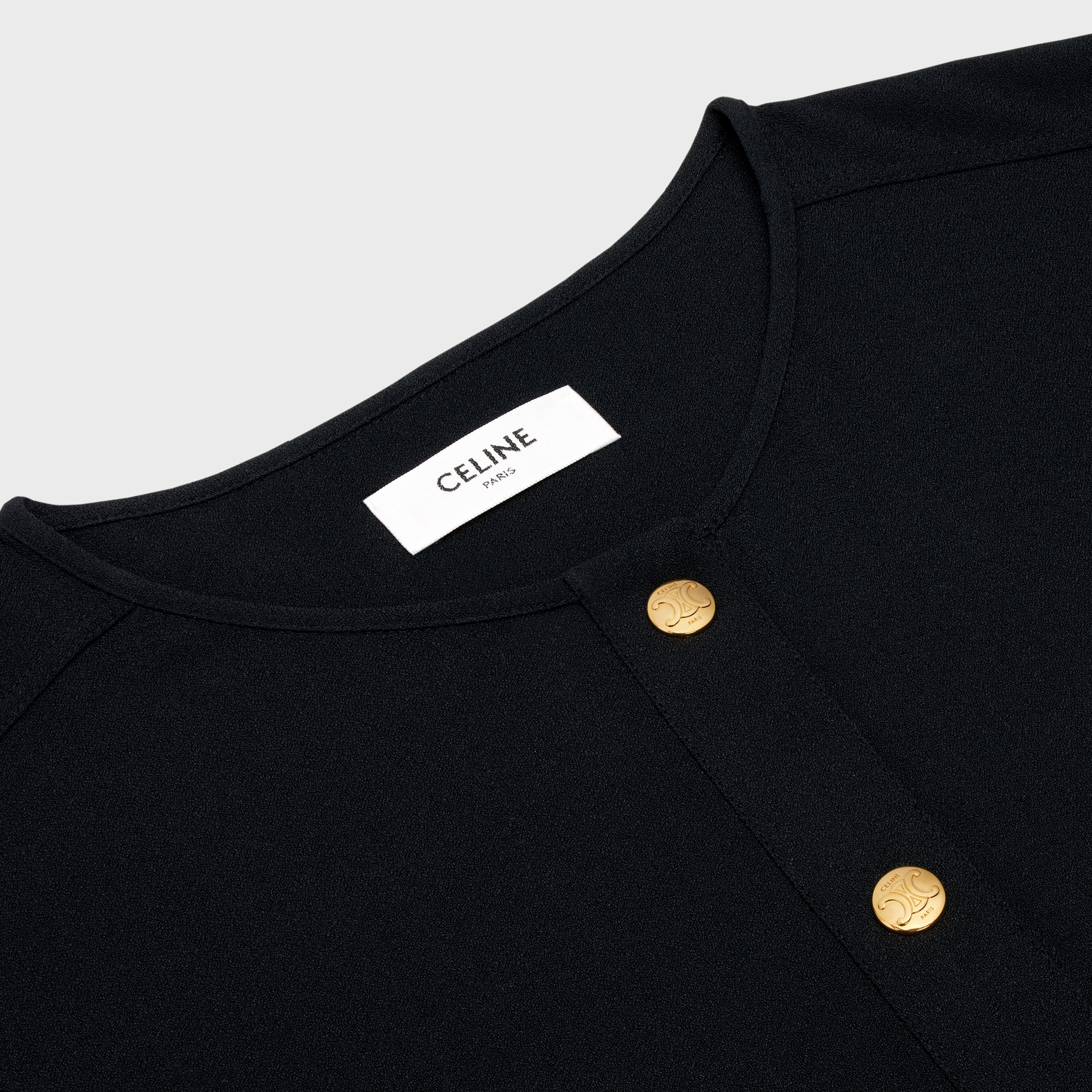 army dress with pockets in viscose sablé - 3