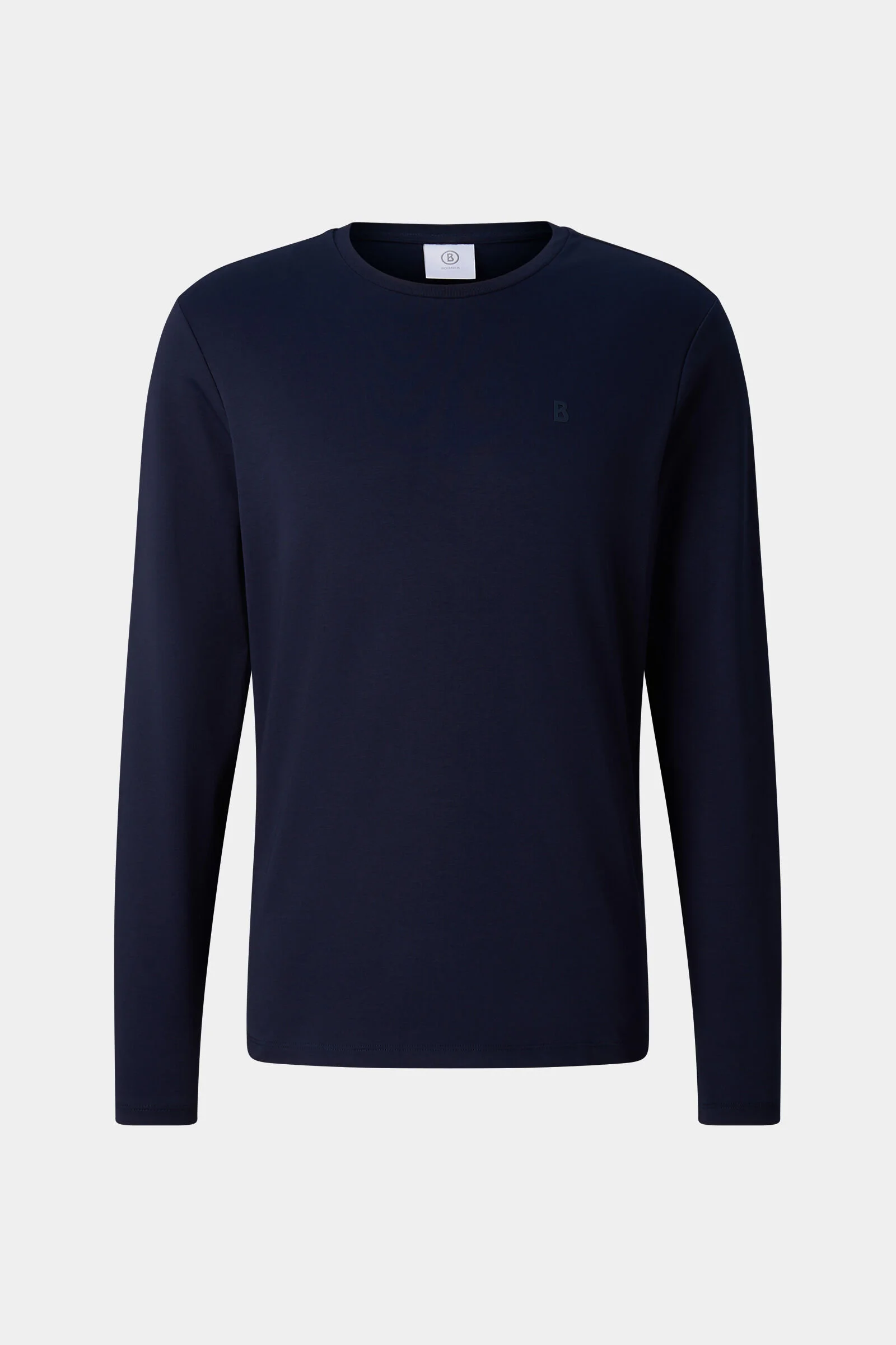 Arvid Cotton Long-Sleeve Shirt in Navy - 1