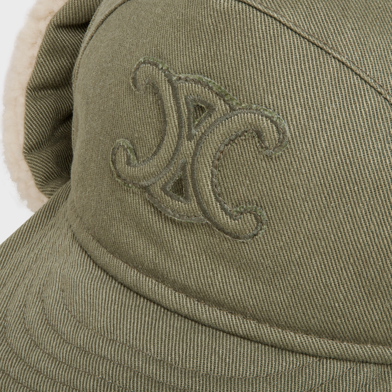 TRIOMPHE CHAPKA HAT IN COTTON GABARDINE 5