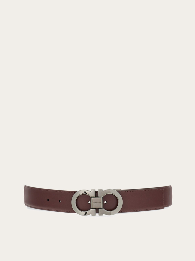 Reversible and adjustable Gancini belt - 1