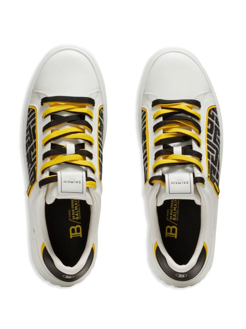 monogram-pattern lace-up sneakers 4