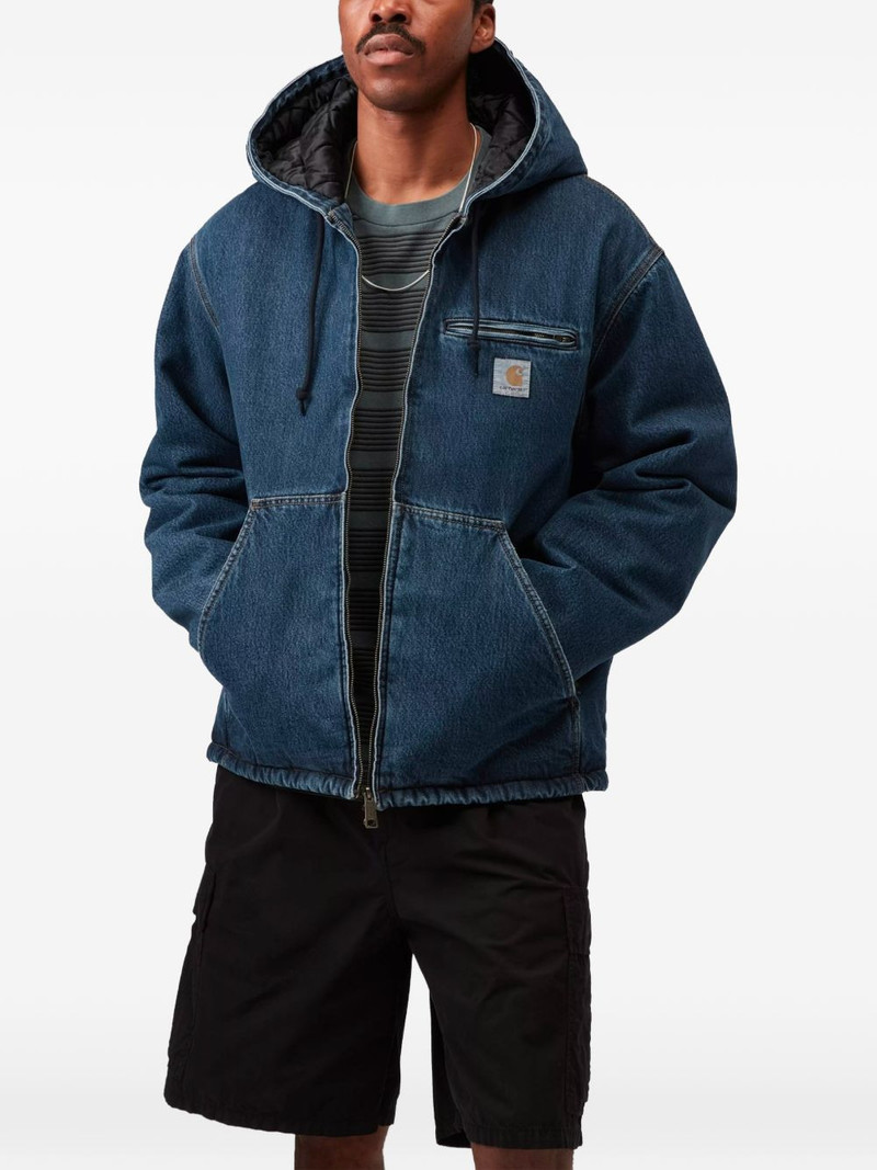 Carhartt Cleveland hooded denim jacket outlook