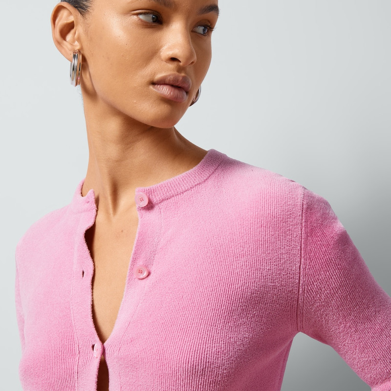 Viscose cardigan with crystal G 3