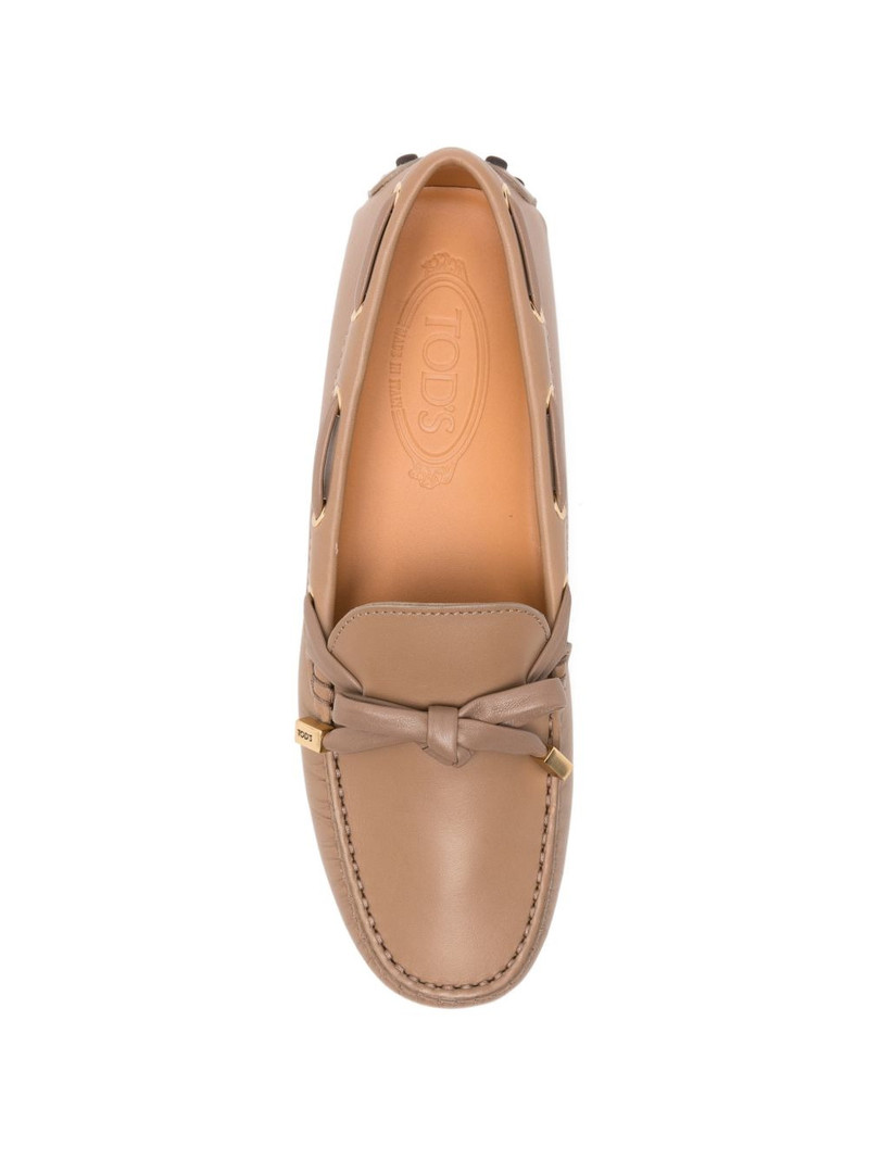 knot-upper leather loafers 4