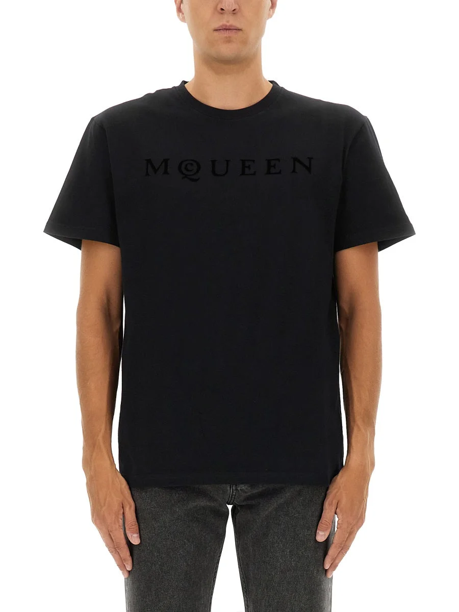 Alexander Mcqueen Men T-Shirt With Logo - 1