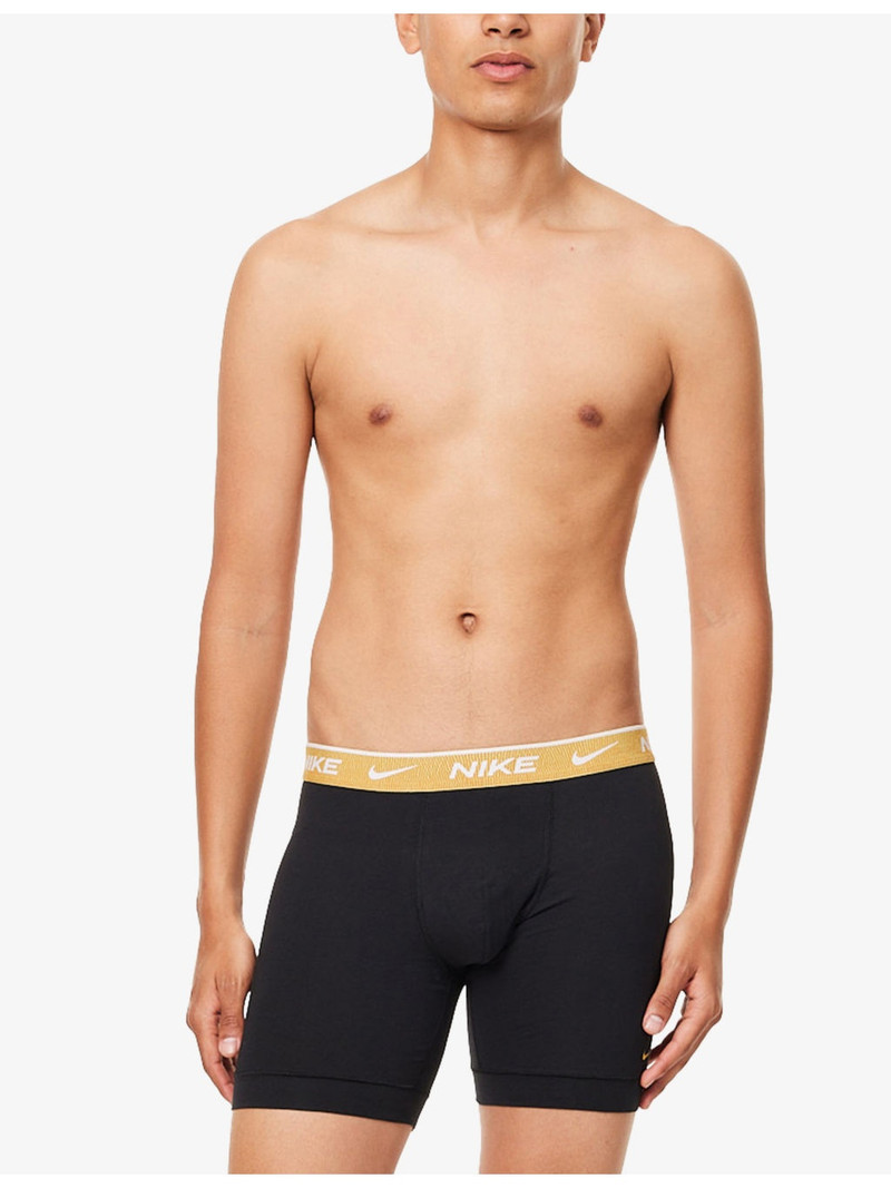 Nike Everyday DRI-FIT Pack-Of-Three Stretch-Cotton Boxer Briefs outlook