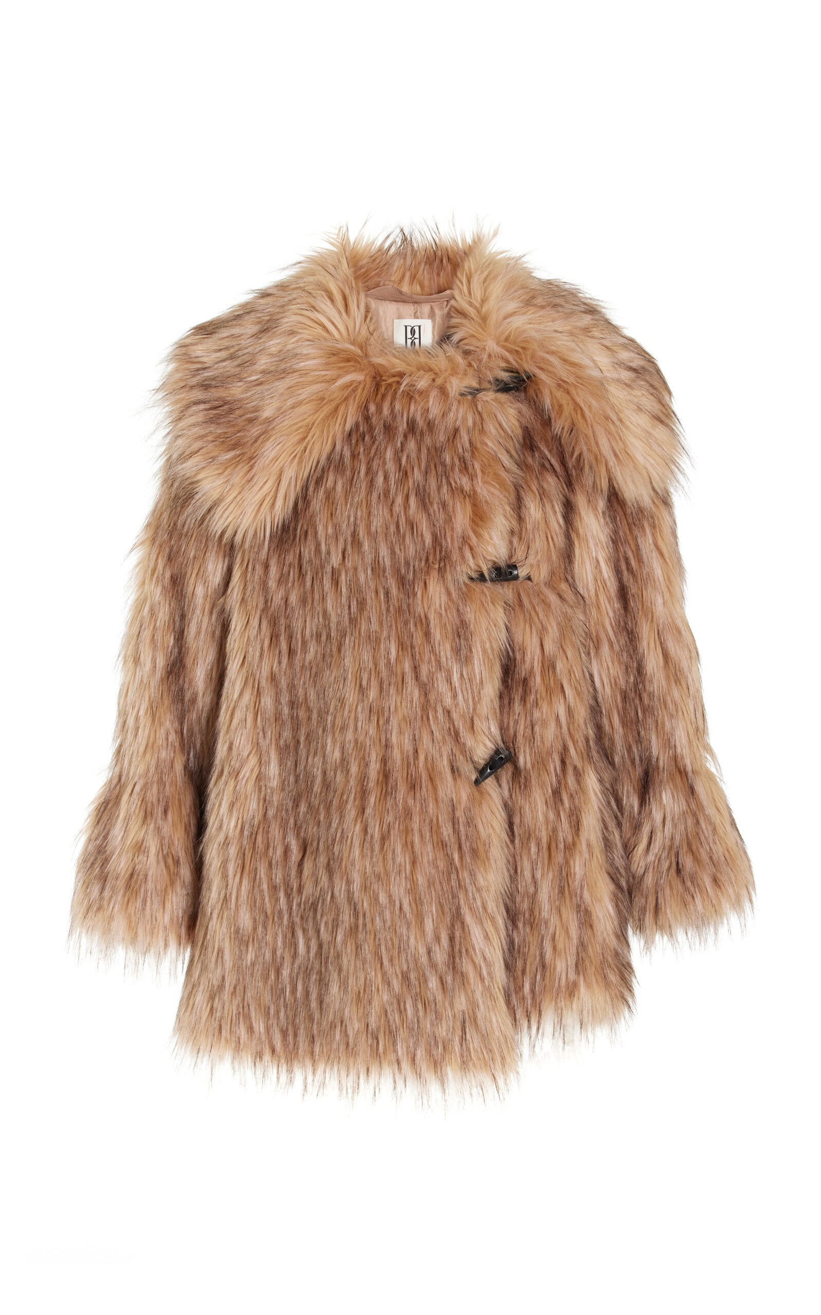 Exclusive Yvette Mini Faux Fur Coat brown - 1