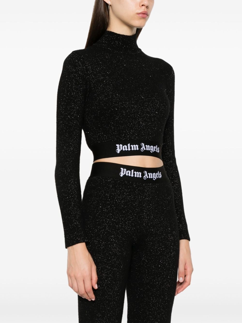logo-tape sweater - 3