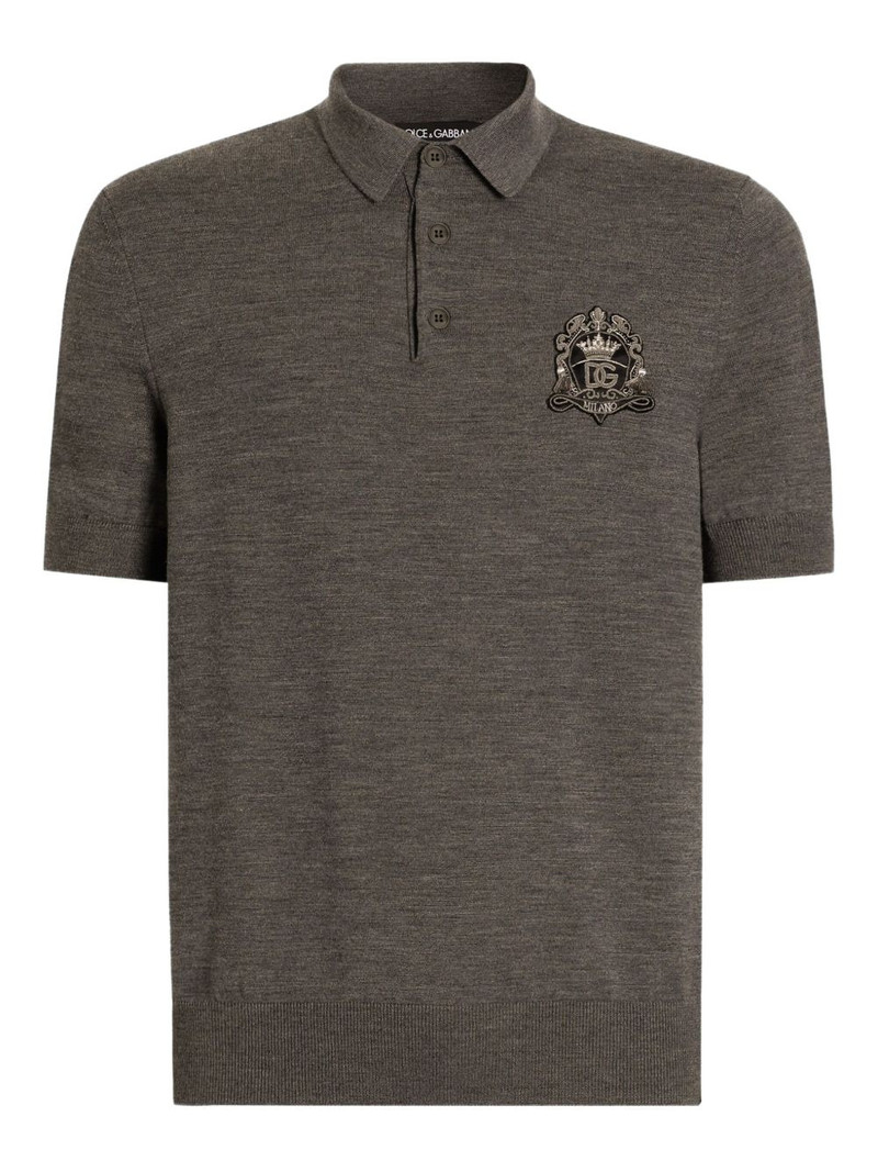 appliqué short-sleeve polo shirt 1