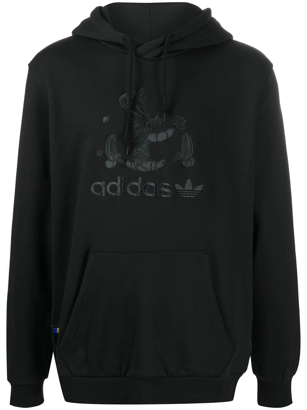 logo print hoodie - 1